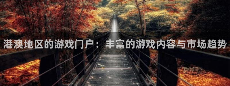 鼎点娱乐登录地址：港澳地区的游戏门户：丰富的游戏内容与市场趋