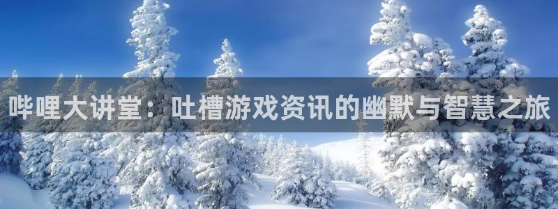 鼎点娱乐：哔哩大讲堂：吐槽游戏资讯的幽默与智慧之旅